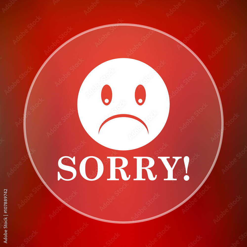 Fototapeta premium Sorry icon
