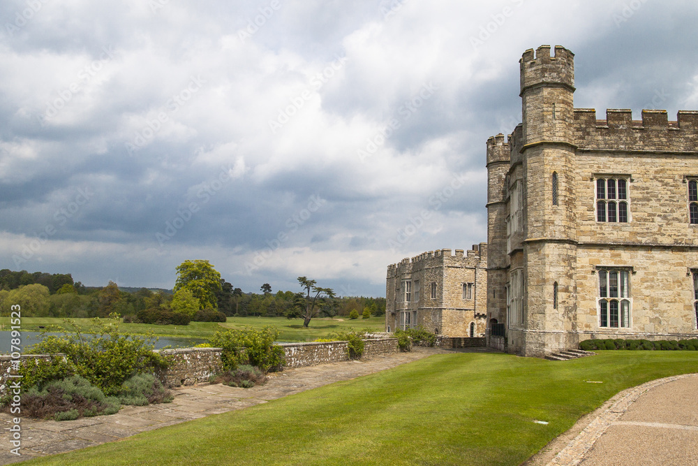 Medieval Leeds Castle in Kent England