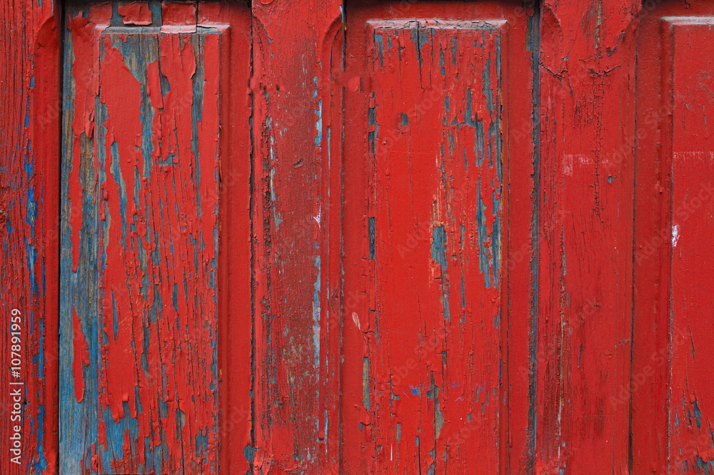 red painted wooden door frame detail background red painted wooden door frame detail background