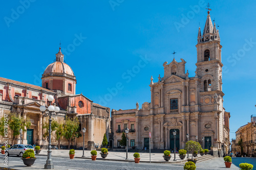 Piazza del Duomo in Acireale; Sizilien; Italien 