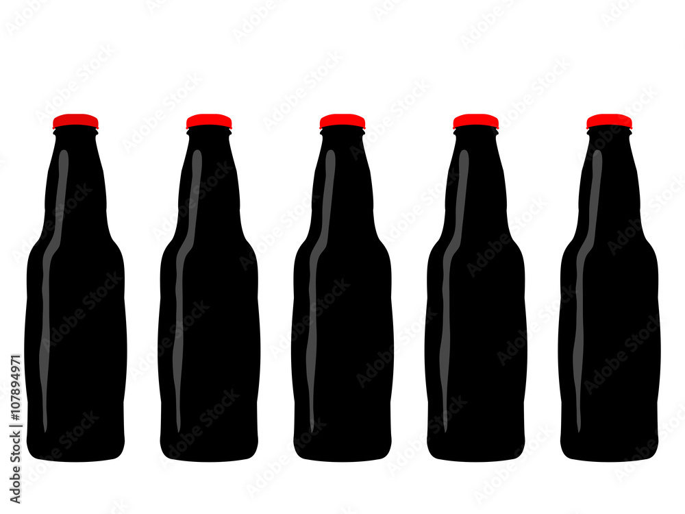 Bottles of Cola Illustration Bottles of Cola Illustration