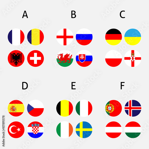 Free Download France Cup Groups Circles with Coat of Arms - GFXLoad