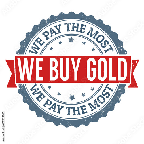 We buy gold stamp
