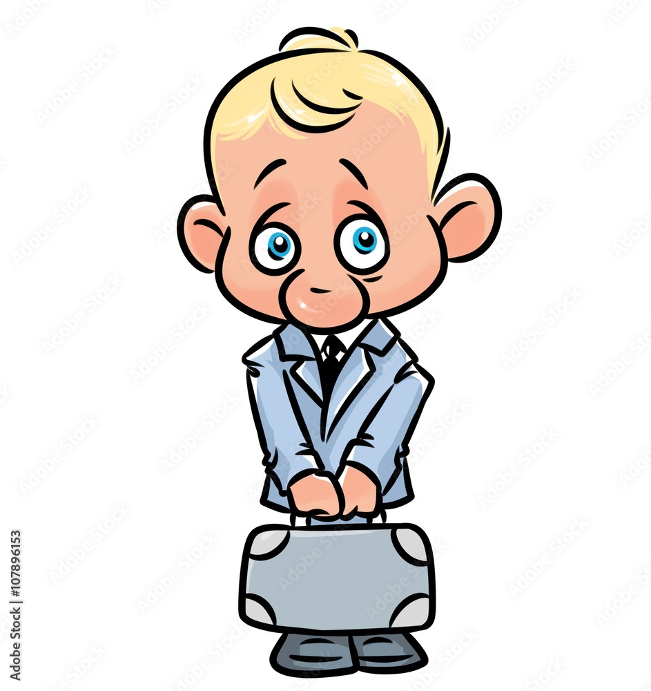 
Businessman character cartoon confusion isolated image