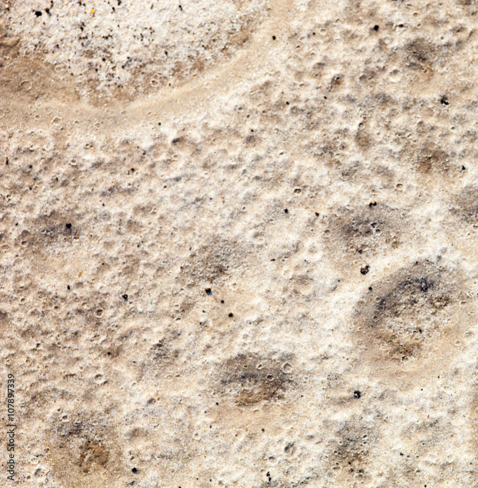 Fototapeta premium Sand surface after the rain