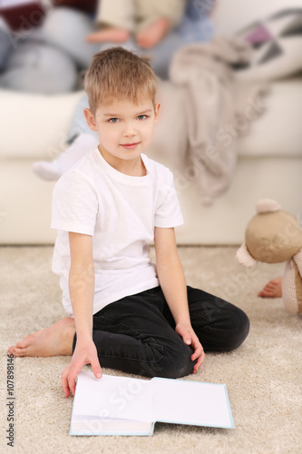 Portrait of cute boy in the...