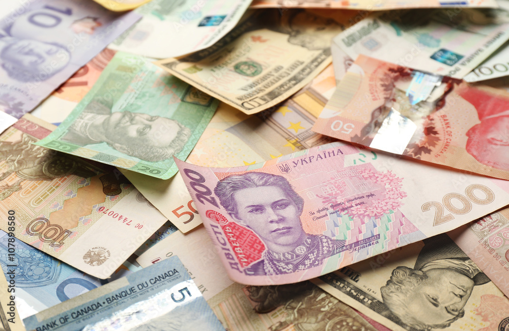 Fototapeta premium Background made of money banknotes