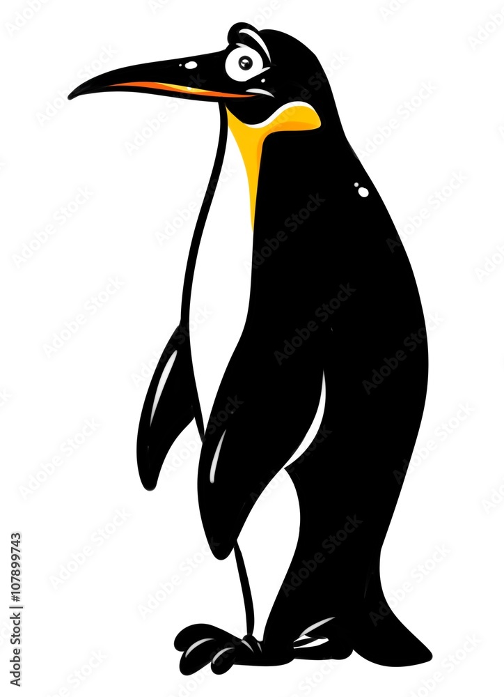 Fototapeta premium Penguin cartoon illustration isolated image animal character 