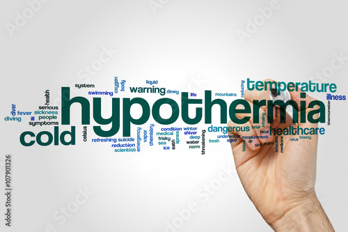 Hypothermia word cloud