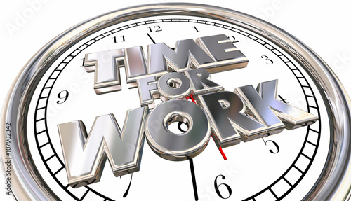 Time for Work Clock Job Career Task Project Pressure Stress Dead