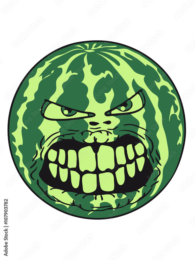 melon watermelon monster face horror halloween pumpkin evil creepy melon watermelon monster face horror halloween pumpkin evil creepy