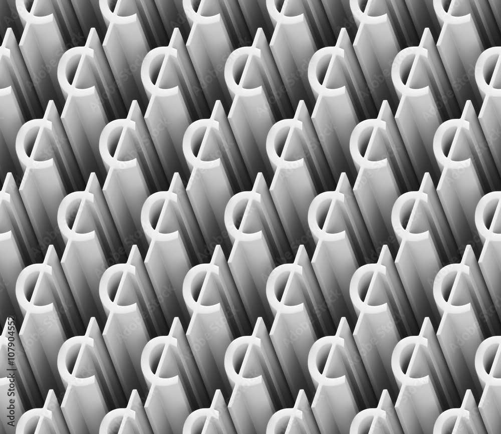 Fototapeta premium seamless 3d pattern of white cent signs