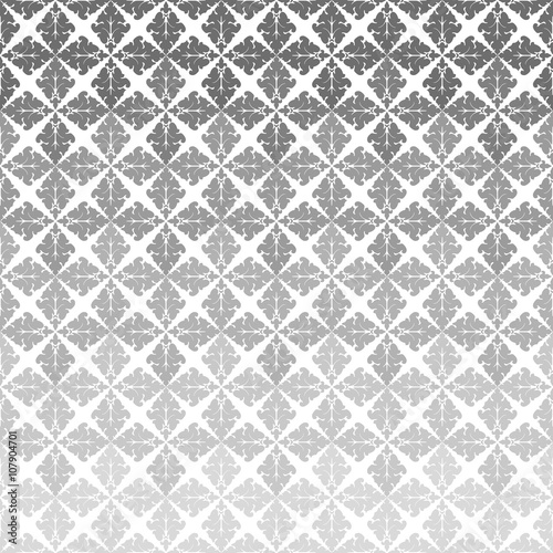 Grey Ornaments Seamless Pattern