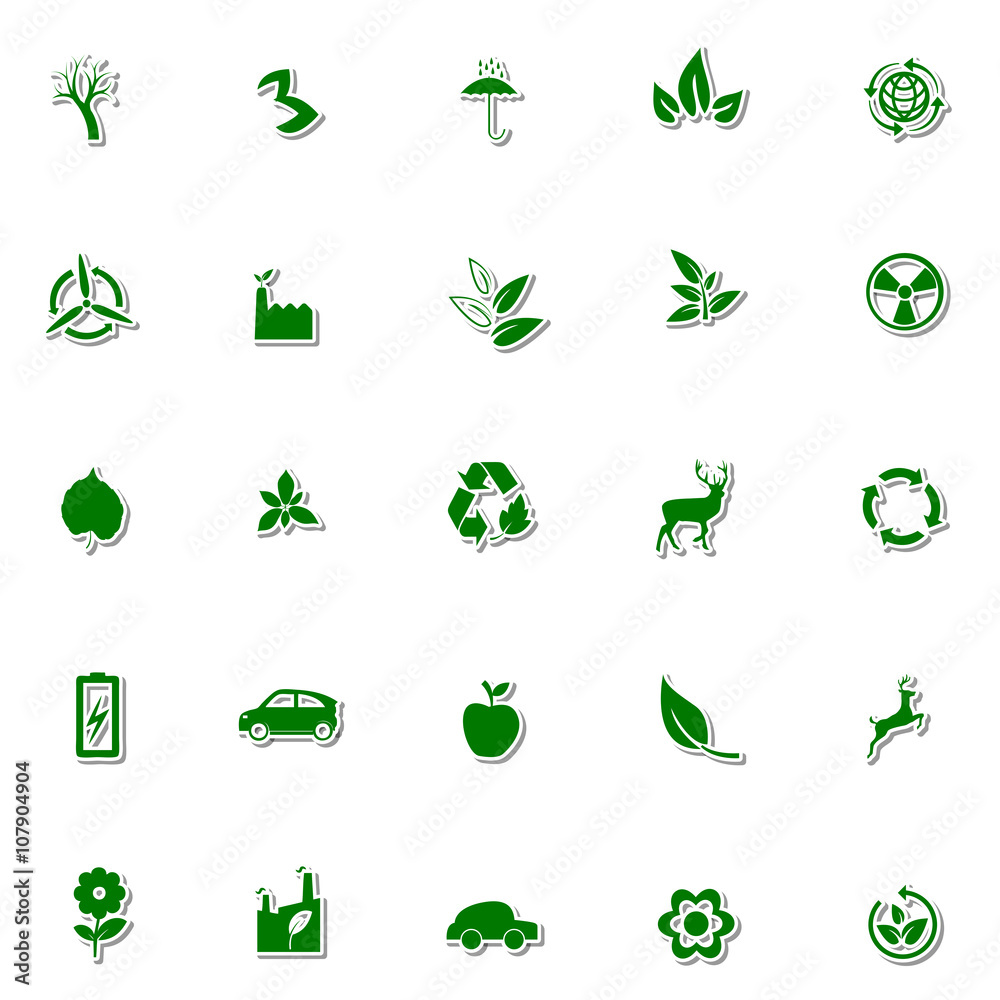 Ecology and Nature icon set