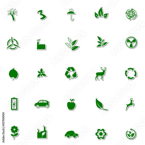 Ecology and Nature icon set