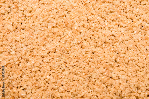 Crispy rice treat background, rice crispy and marshmallow cookies
