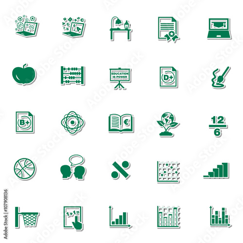 Academic icon set