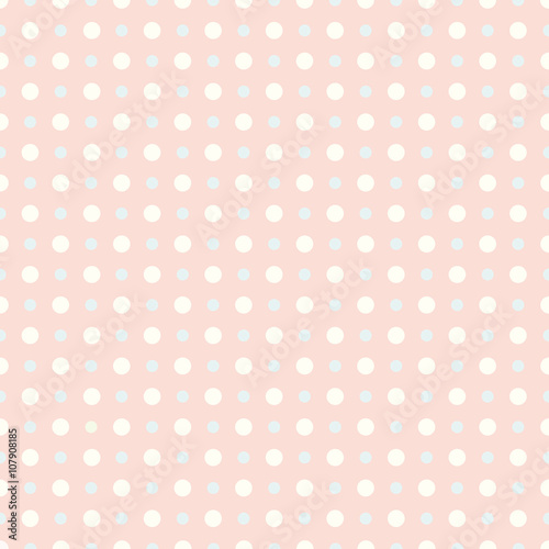 Dot seamless pattern. Dot pattern background. Retro style. Pastel color. 