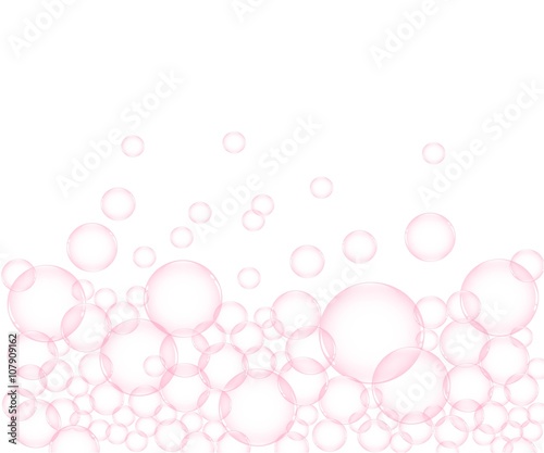 pink bubble isolated background