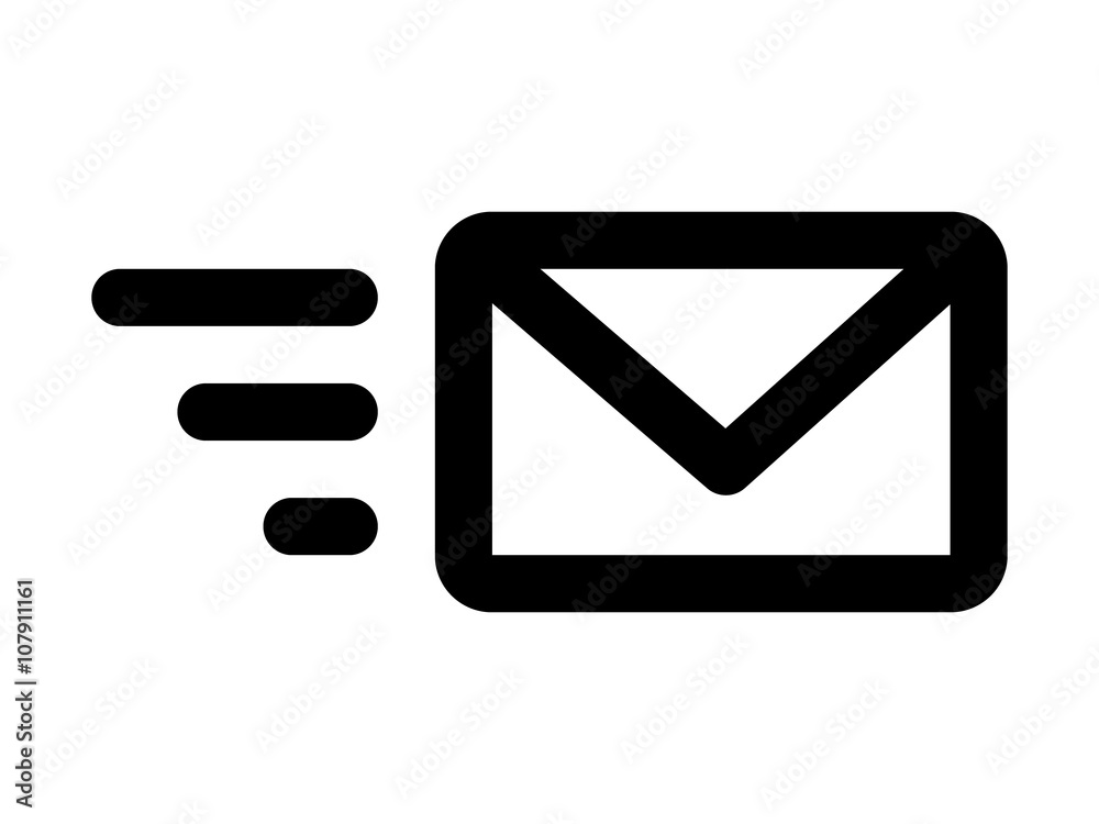 Send email message or forward email message line art icon for apps and websites Send email message or forward email message line art icon for apps and websites
