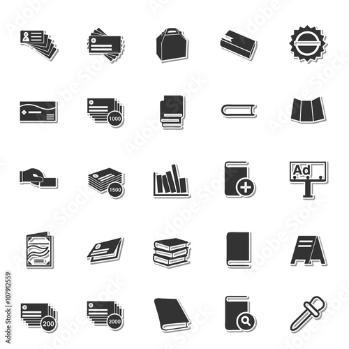 Stationery icon set