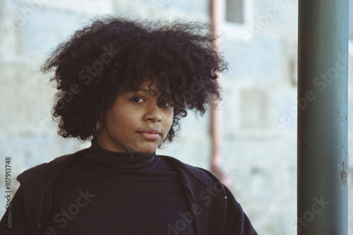 portrait of latina girl color