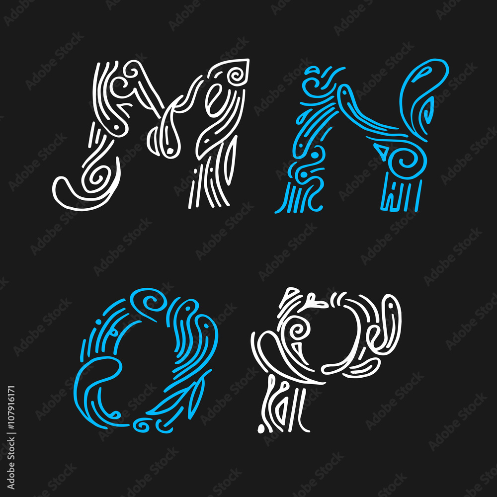 Lettering set design-hand drawn Lettering set design-hand drawn
