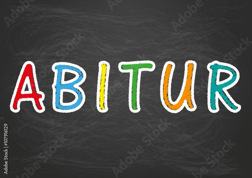 Kreidetafel Abitur