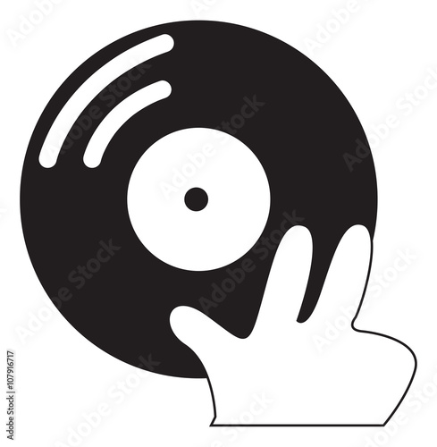 Vinyl disc Vector illustration