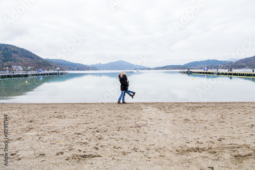 Young sweet couple in love