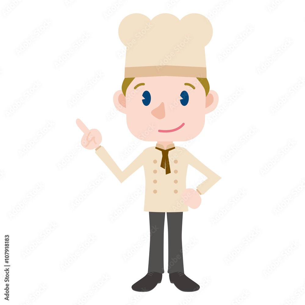 young chef cartoon character pointing hand sign clip art young chef cartoon character pointing hand sign clip art