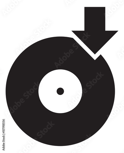 Vinyl disc Vector illustration