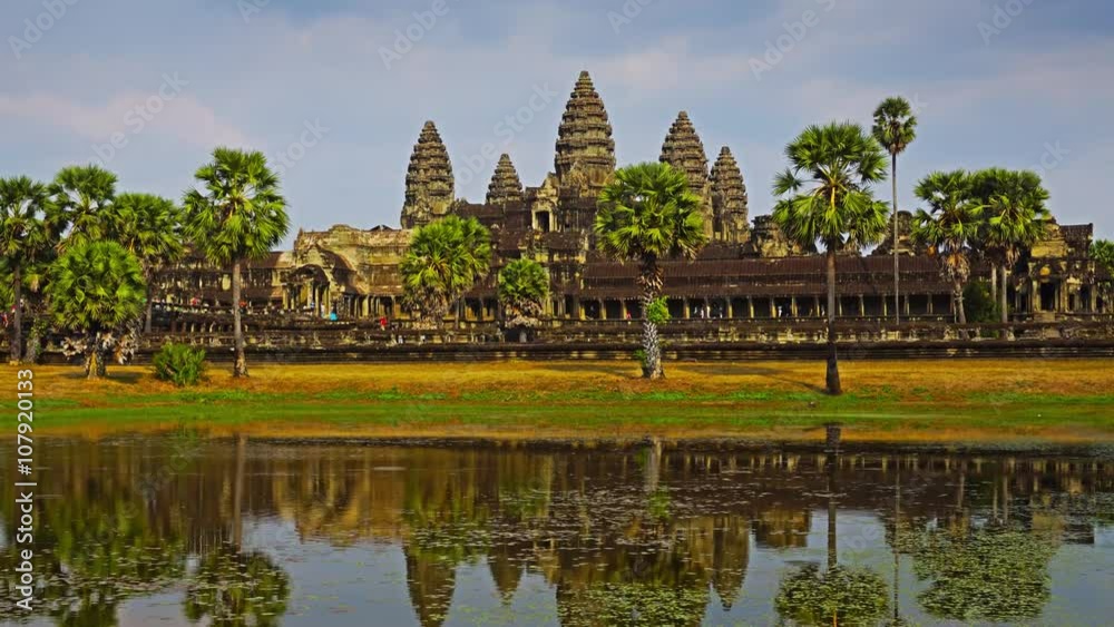 Angkor Wat temple in Siem Reap, Cambodia, timelapse 4k
Angkor Wat temple in Siem Reap, Cambodia, timelapse 4k