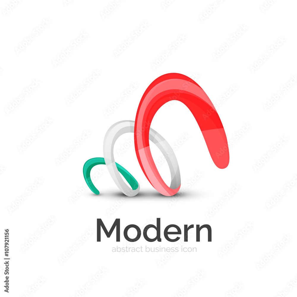 Fototapeta premium Vector ribbon logo