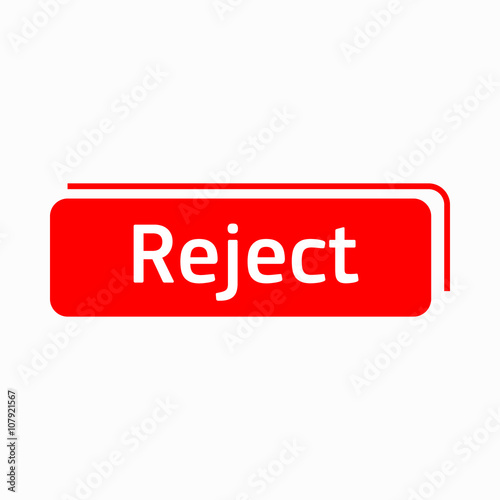Reject icon in simple style 
