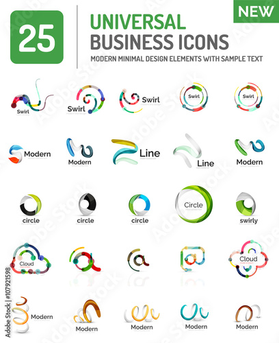 Abstract business icons