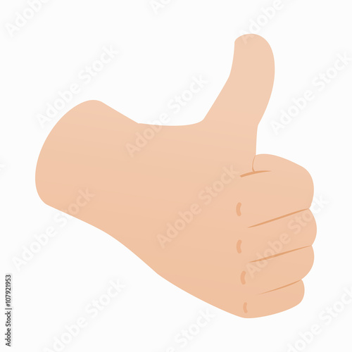 Thumb up icon, isometric 3d style