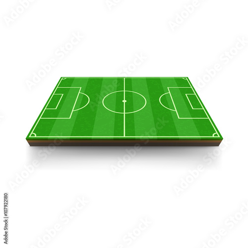 Football field icon, cartoon style