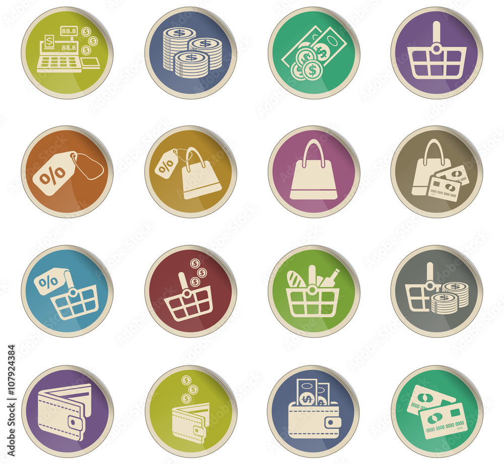 marketing and e-commerce icon set marketing and e-commerce icon set