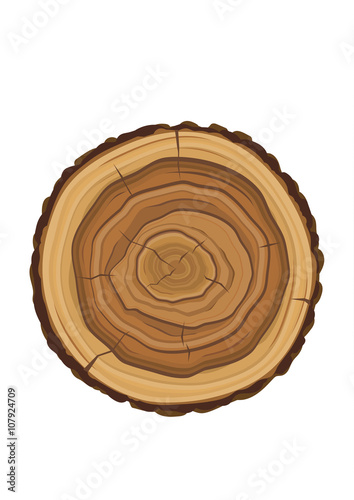 illustration of cutting logs