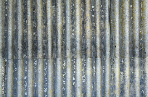 Rusty corrugated metal sheet
