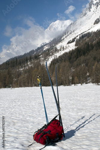 escursione in val Ferret,ai piedi del monte bianco photo