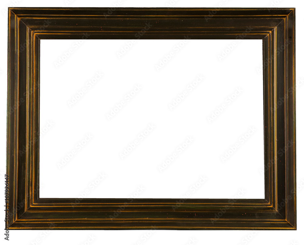 wooden decorative frame for painting isolated on white wooden decorative frame for painting isolated on white