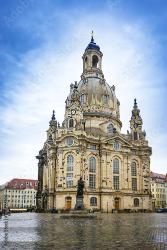 Frauenkirche in the center of Dresden in Germany