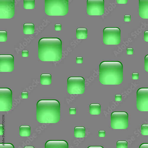 Seamless green abstract geometric pattern.