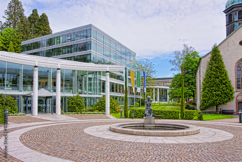 Street view to Caracalla Spa building in Baden-Baden, Germany photo