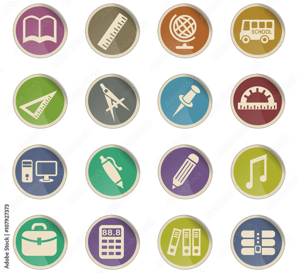 school icon set school icon set