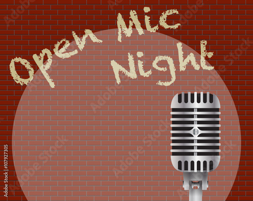 Open Mic Night With Microphone