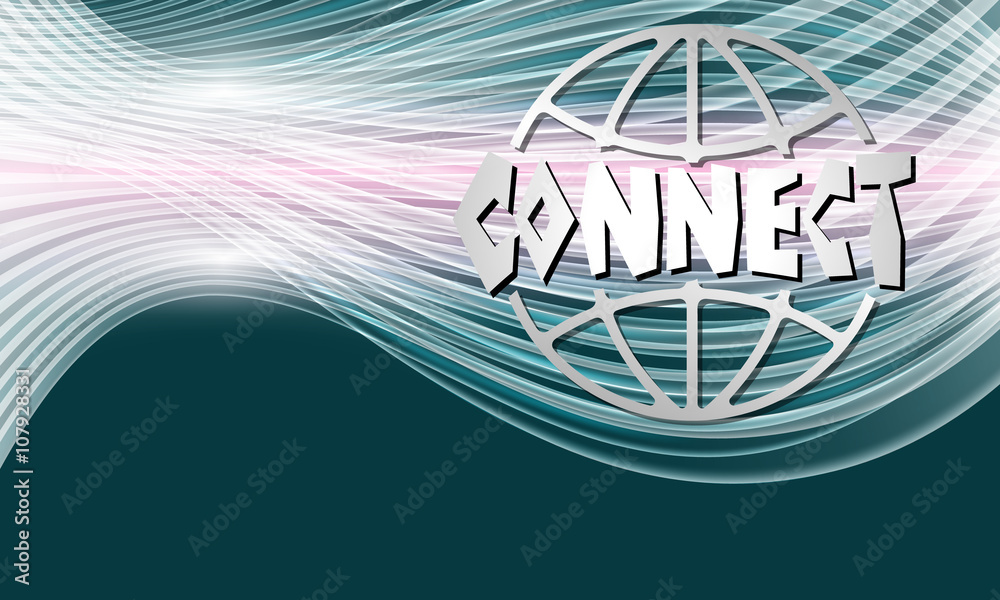 Vector modern abstract background with transparent lines and con Vector modern abstract background with transparent lines and con