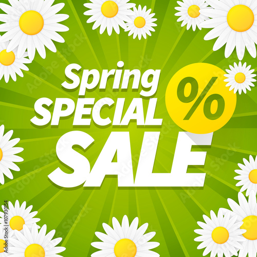 Seasonal special spring sales business background
